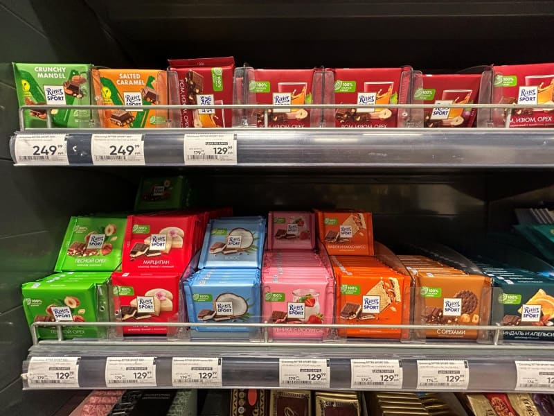 Die deutsche Schokoladenmarke Ritter Sport verteidigt ihr Geschäft in Russland